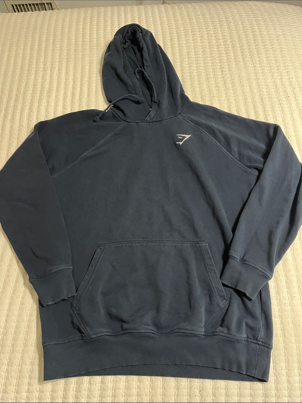 Gymshark Dark Navy Men's Pullover Hoodie with Small Logo